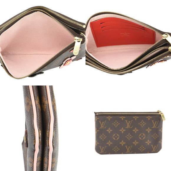 💎✨BEAUTIFUL✨💎Authentic Louis Vuitton Blooming Flower Double Zip Pochette Bag - Picture 6 of 8